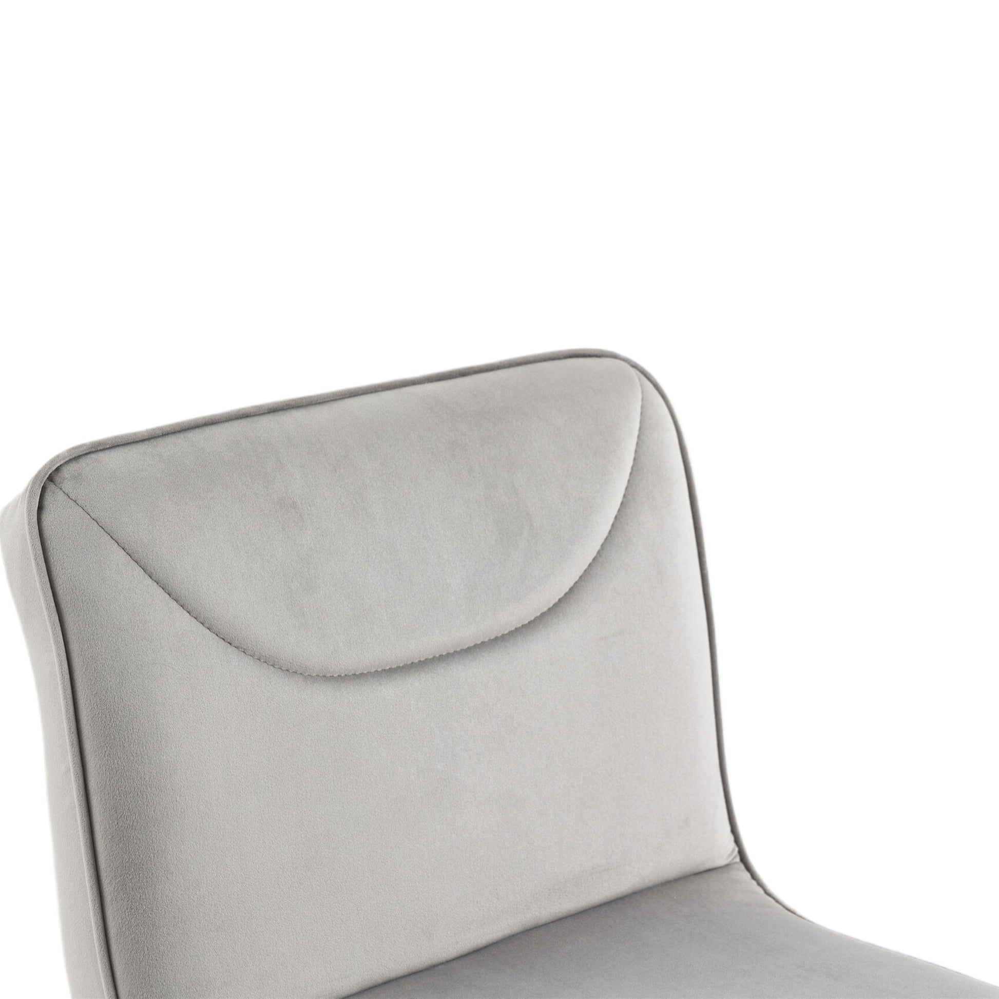 Coolmore Bar Stools With Back And Footrest Counter Height Dining Chairs 2Pc Set,360 Velvet Swivel Bar Stools Set Of 2, Adjustable Counter Height Bar Chairs Gray Velvet Gray Primary Living Space Foam Velvet