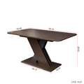Multifunctional Extendable Console Table Grayish Brown Mdf