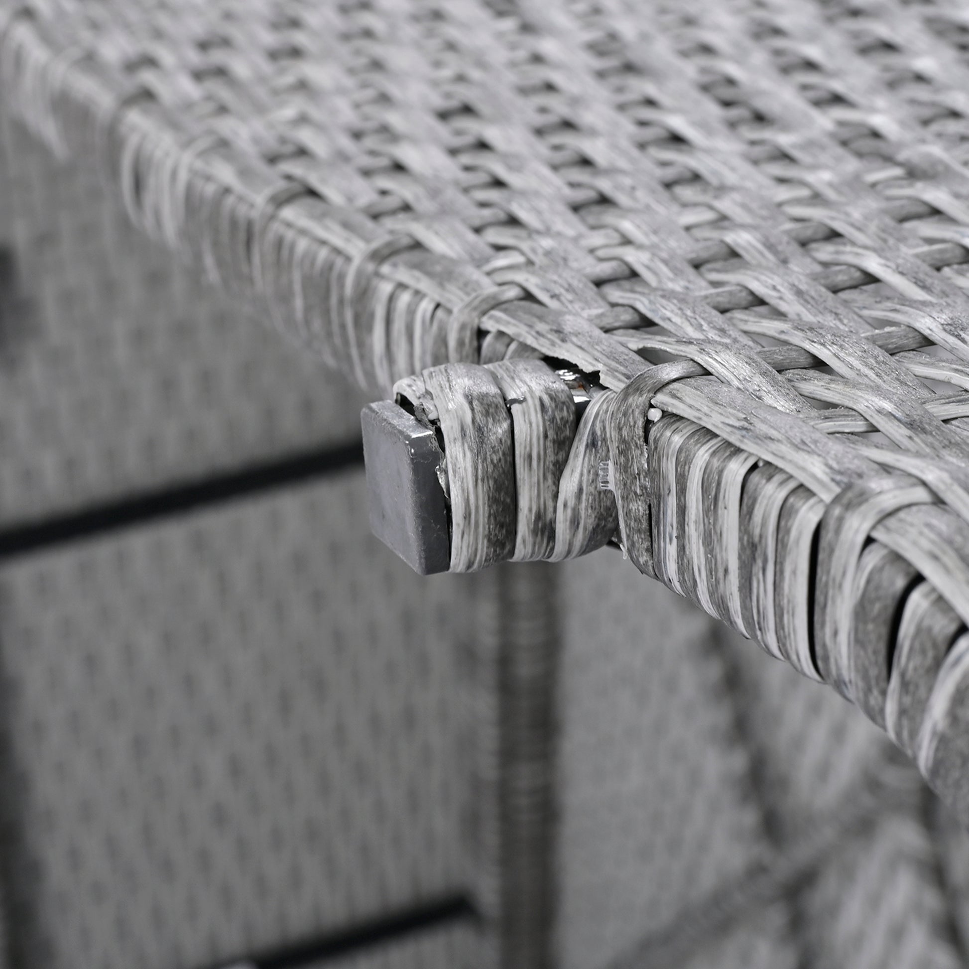 6 Piece Patio Outdoor Conversation Round Sofa Set, Pe Wicker Rattan Separate Seating Group With Coffee Table, Beige Yes Deep Seating Beige Weather Resistant Frame Water Resistant Cushion Garden & Outdoor Sofa Seating Groups Foam Rattan