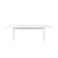 Dining Table106.3 In Large Extendable Kitchen Table White Mdf