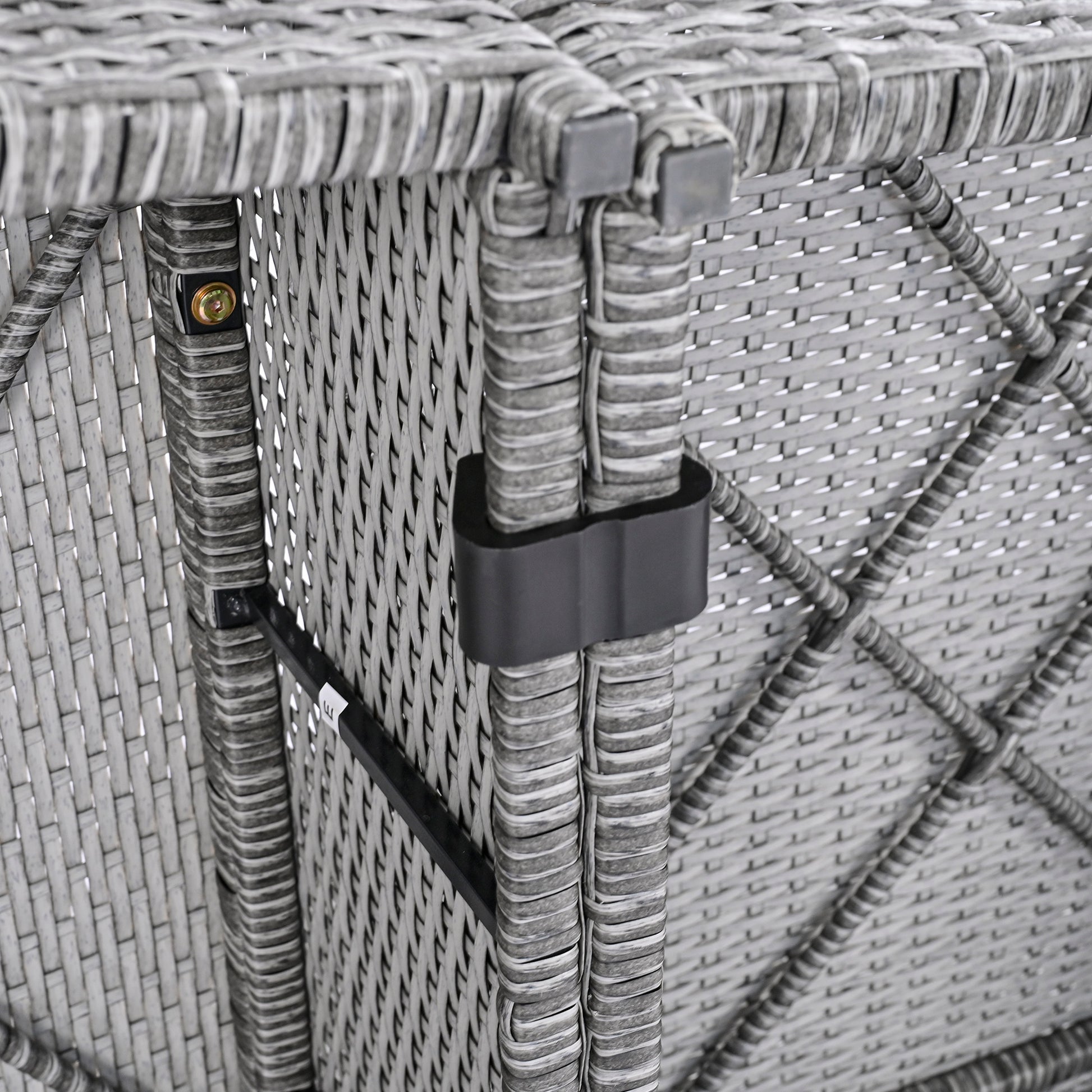 6 Piece Patio Outdoor Conversation Round Sofa Set, Pe Wicker Rattan Separate Seating Group With Coffee Table, Beige Yes Deep Seating Beige Weather Resistant Frame Water Resistant Cushion Garden & Outdoor Sofa Seating Groups Foam Rattan