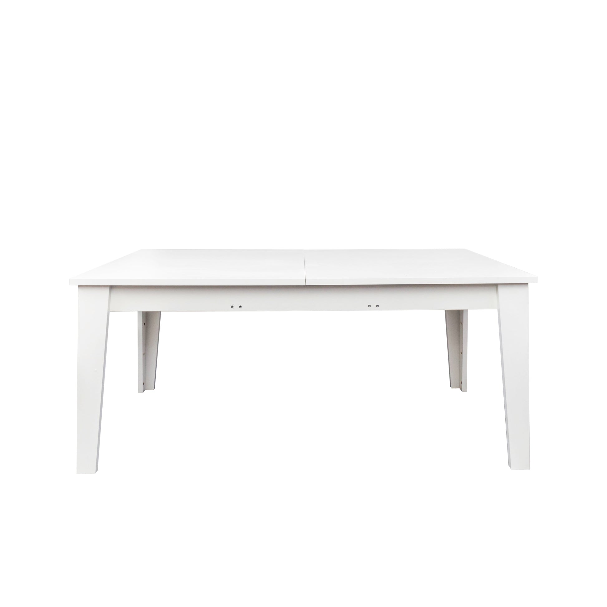 Dining Table106.3 In Large Extendable Kitchen Table White Mdf