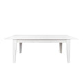 Dining Table106.3 In Large Extendable Kitchen Table White Mdf