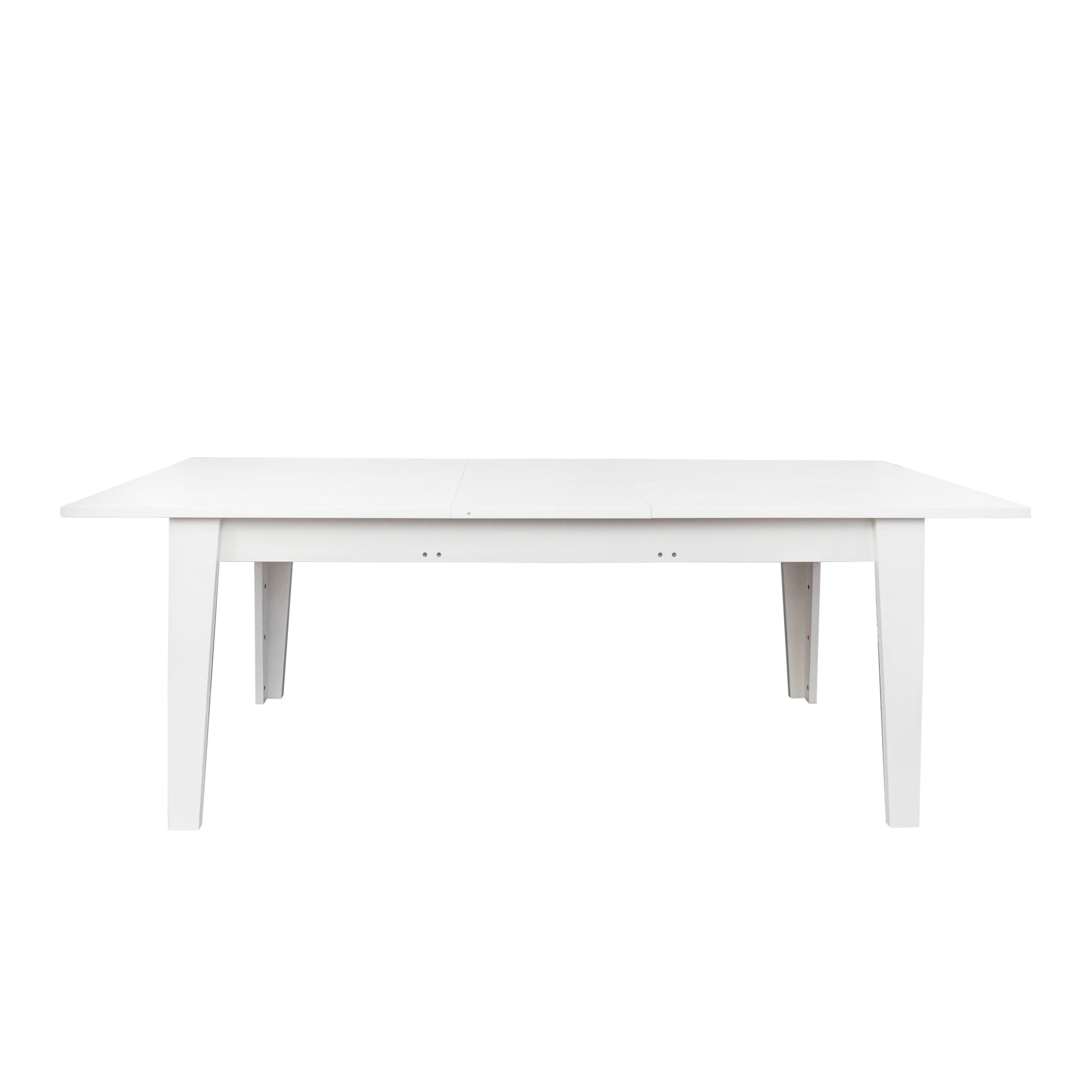 Dining Table106.3 In Large Extendable Kitchen Table White Mdf