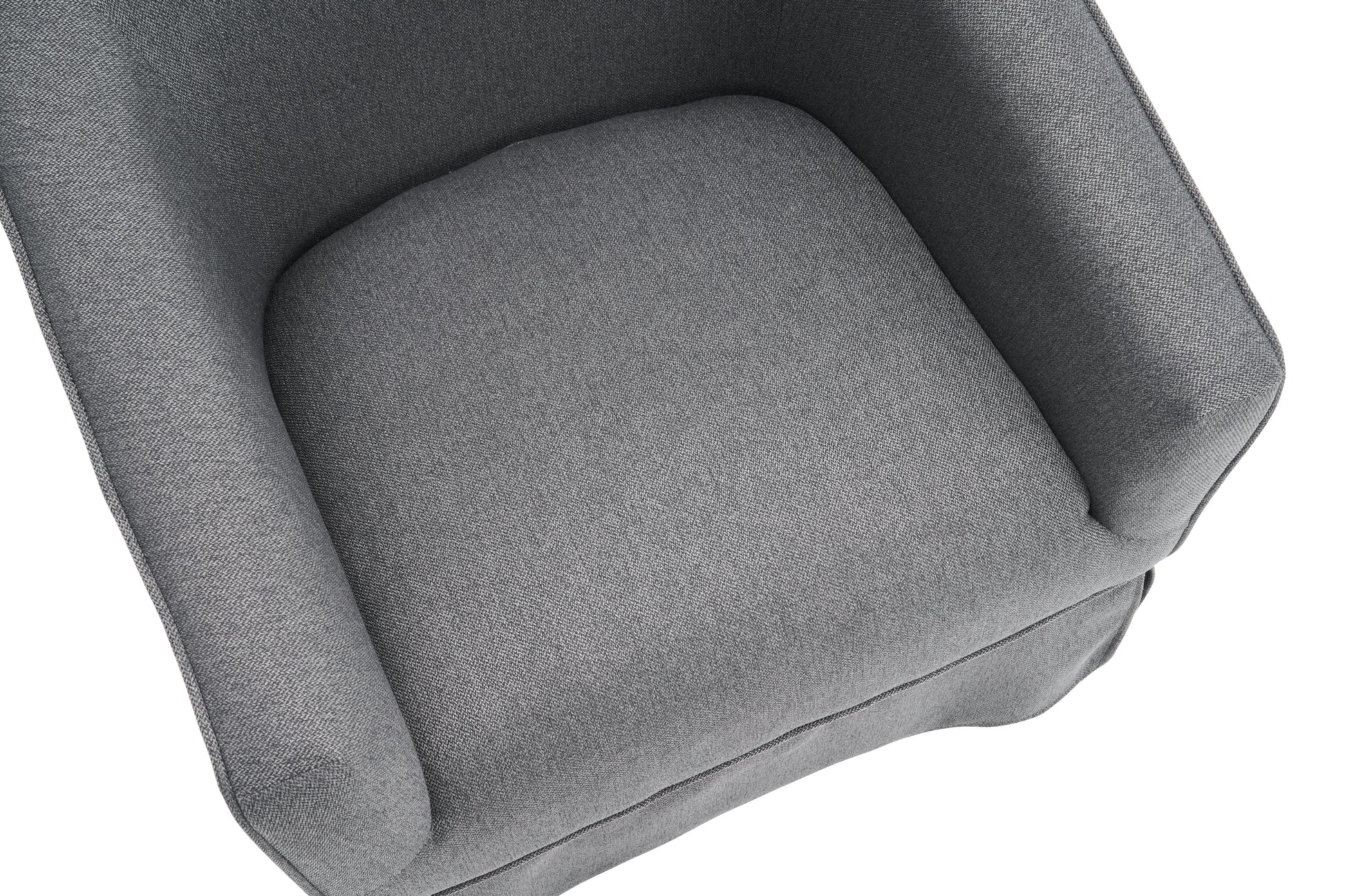 Swivel Barrel Chair With Ottoman, Swivel Accent Chairs Armchair For Living Room, Reading Chairs For Bedroom Comfy, Round Barrel Chairs With Black Metal Base Dark Grey Dark Gray Primary Living Space Modern Linen