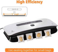 Food Vacuum Sealer Machine Strong Suction Power Dry And Moist Mode Starter Kit For Food Preservation And Sous Vide Silver Metal