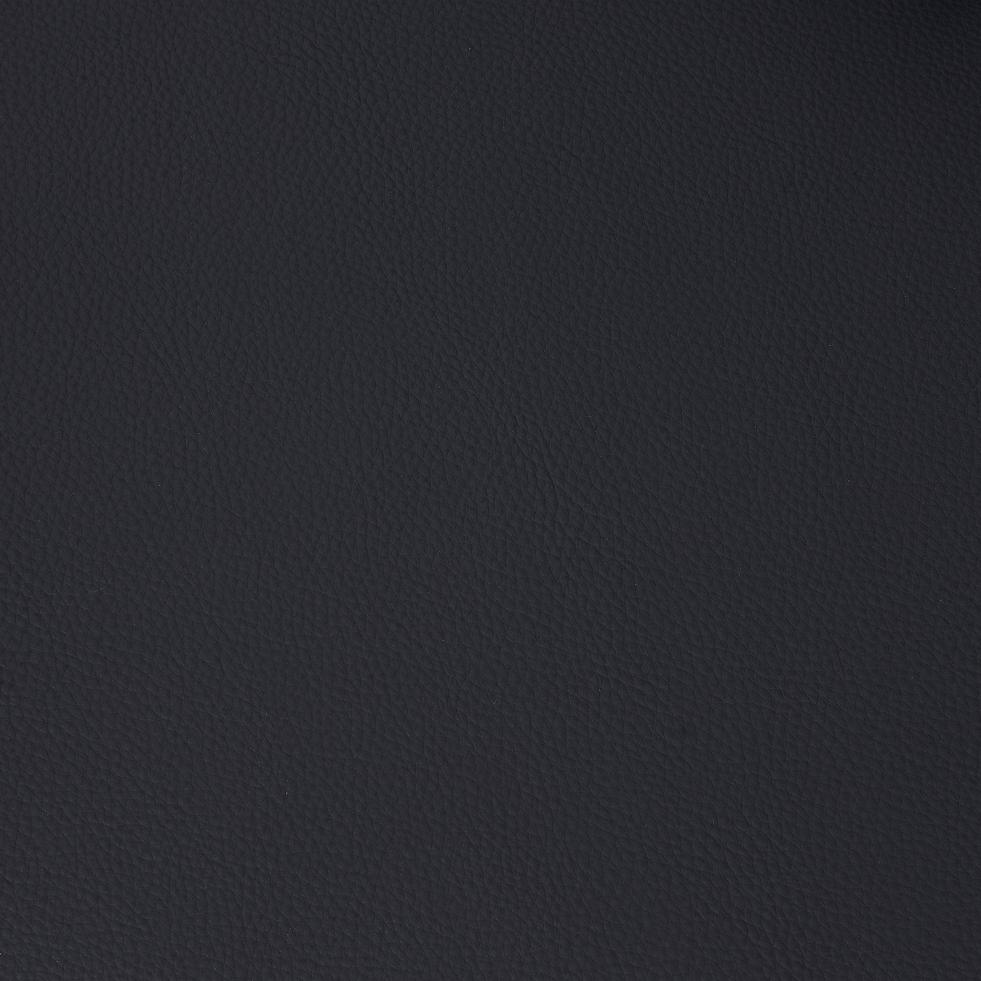 107" Contemporary Sofa Stylish Sofa Couch With A Round Storage Ottoman And Three Removable Pillows For Living Room, Black Black Pu