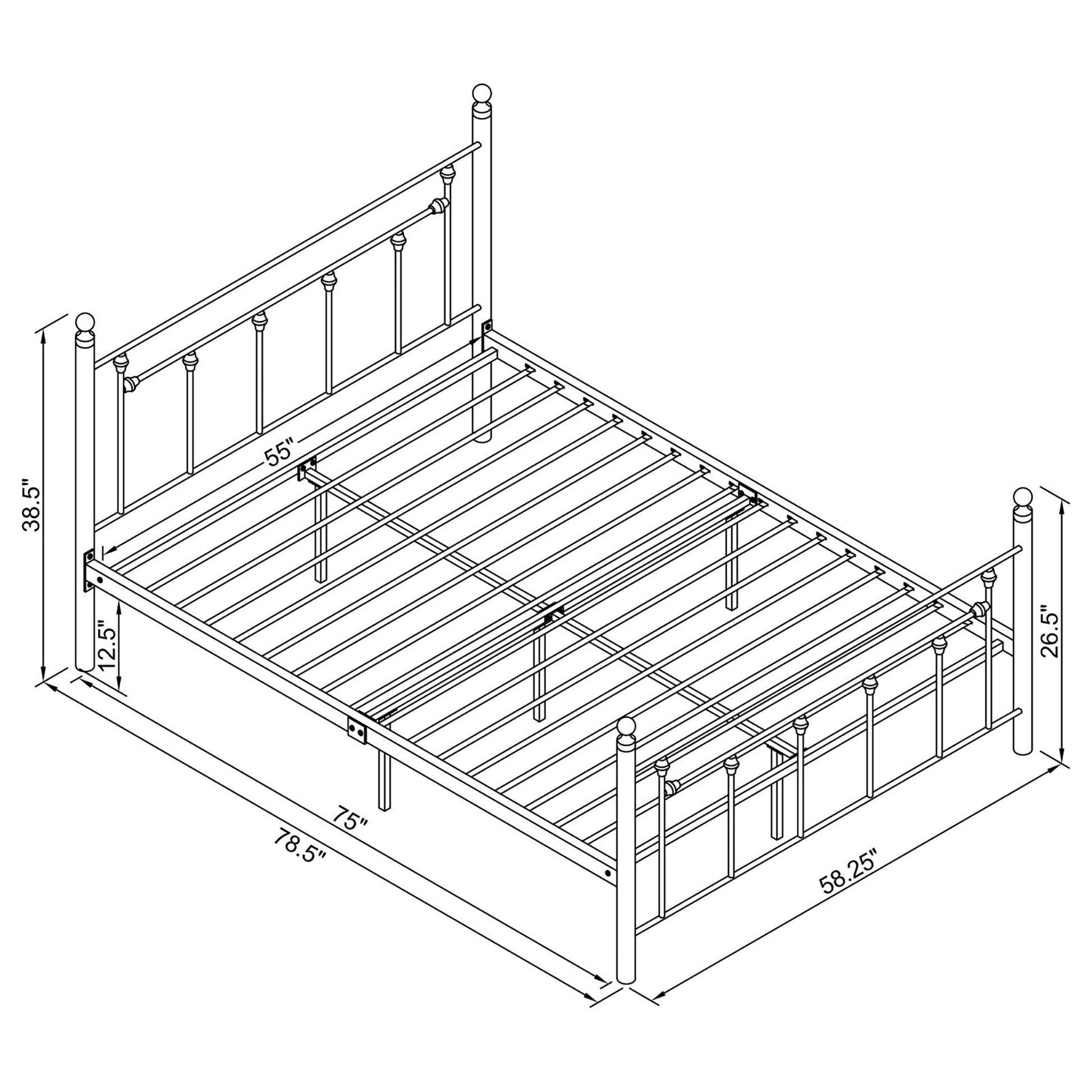 Matte White Slatted Full Platform Bed Box Spring Not Required Full White Metal Bedroom Transitional Bed Frame Metal