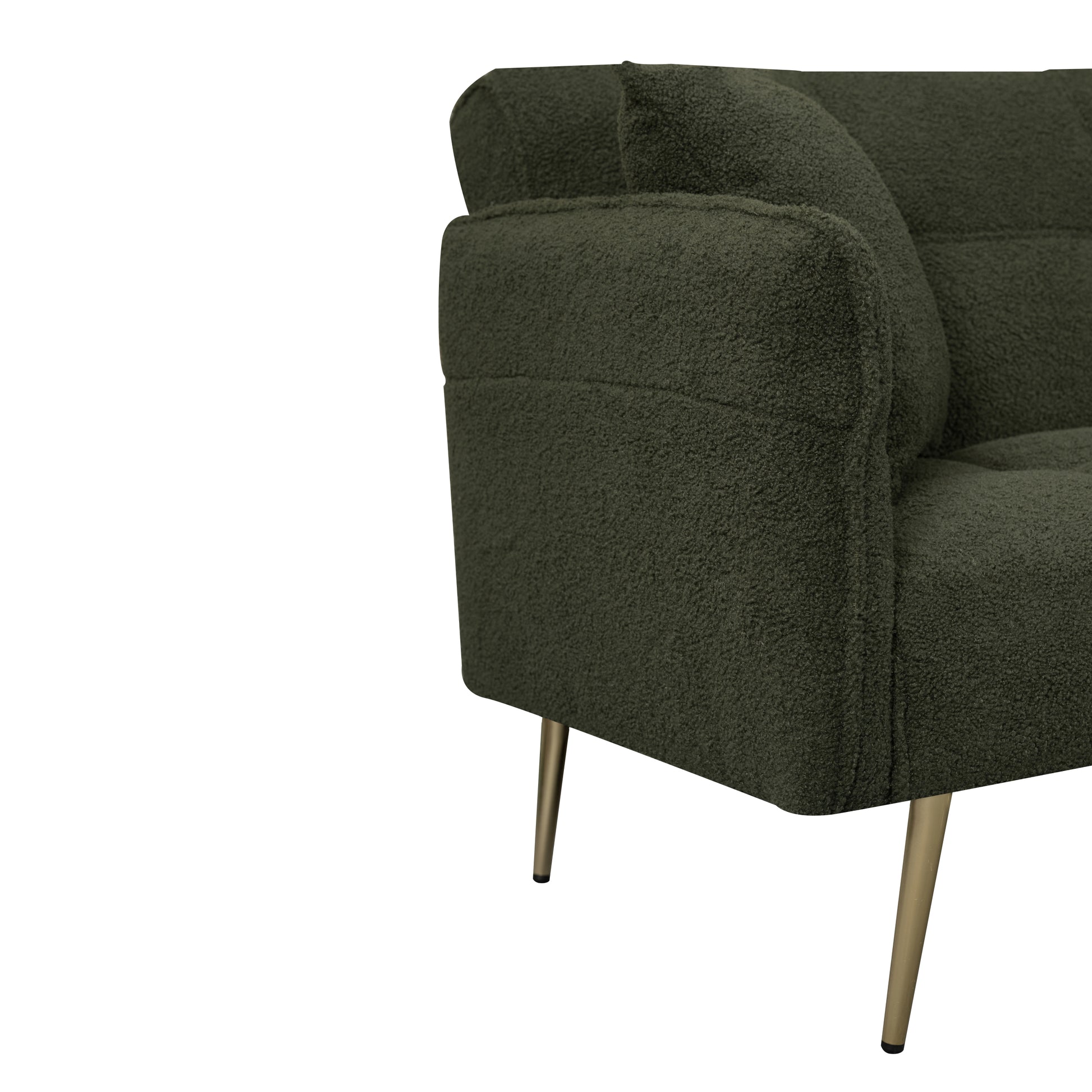 70.1 "Futon Sofa Bed, Convertible Double Sofa Bed With Folding Armrests For Living Rooms And Small Spaces Green Light Brown Velvet Wood Primary Living Space Medium Soft Loose Back Contemporary Eucalyptus Foam Foam 2 Seat