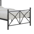 Black Twin Platform Bed Box Spring Not Required Twin Black Metal Bedroom Contemporary,Modern Open Frame Metal