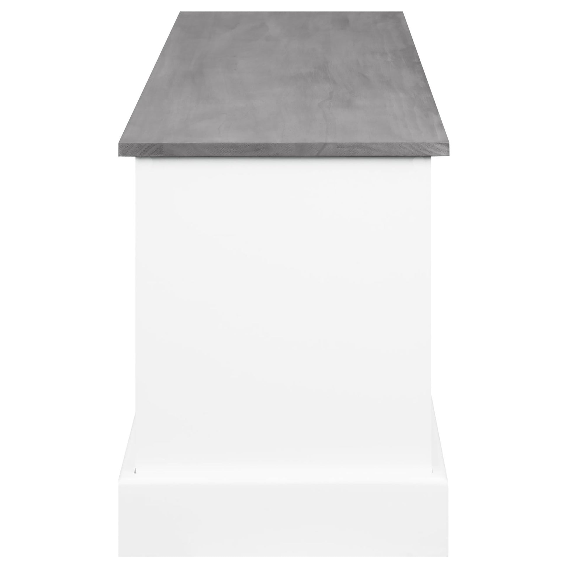 White And Weathered Grey 3 Drawer Storage Grey Gray Primary Living Space Traditional Poplar Drawer Wood