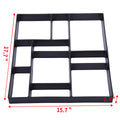 Reusable Concrete Path Maker Molds Square Black Polypropylene
