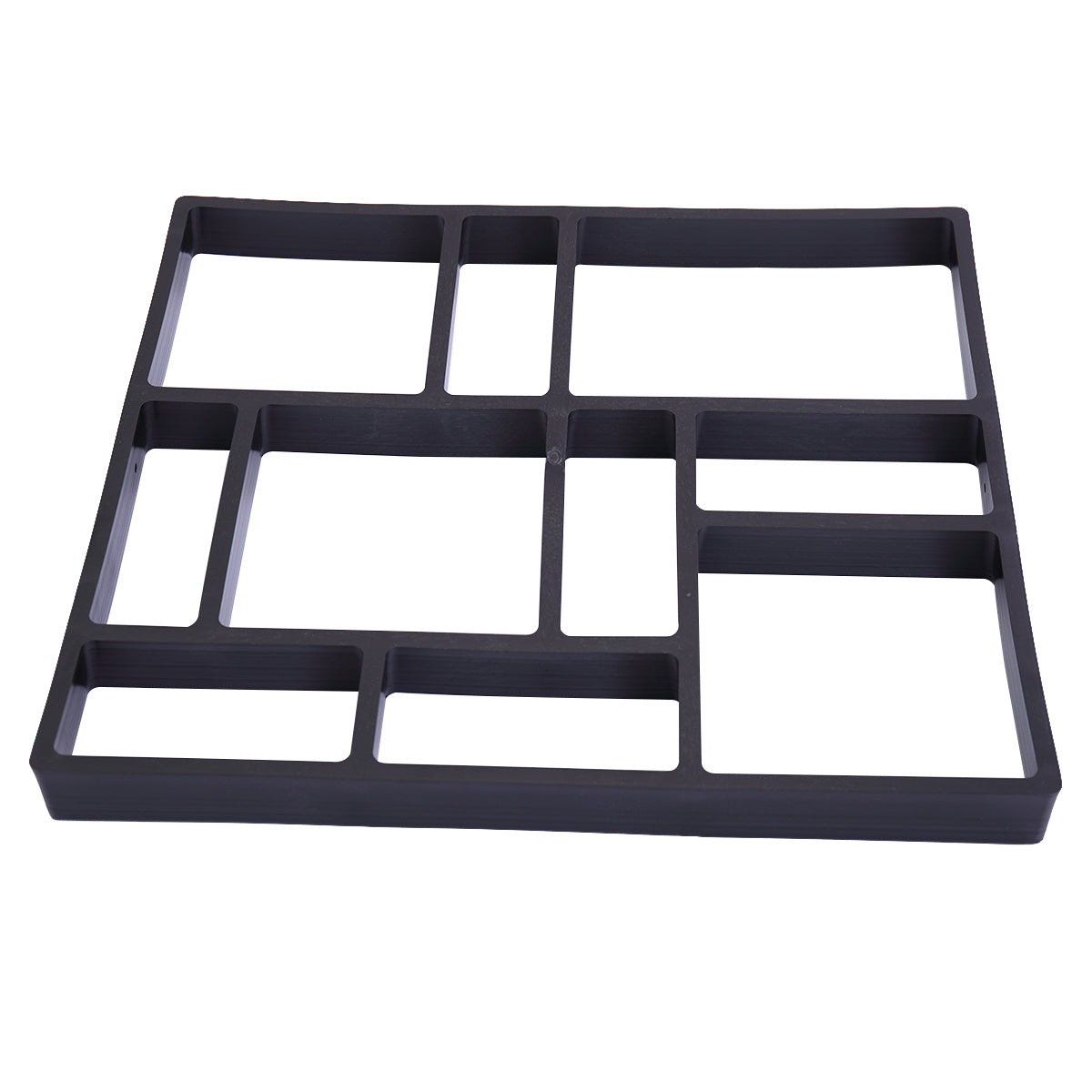 Reusable Concrete Path Maker Molds Square Black Polypropylene