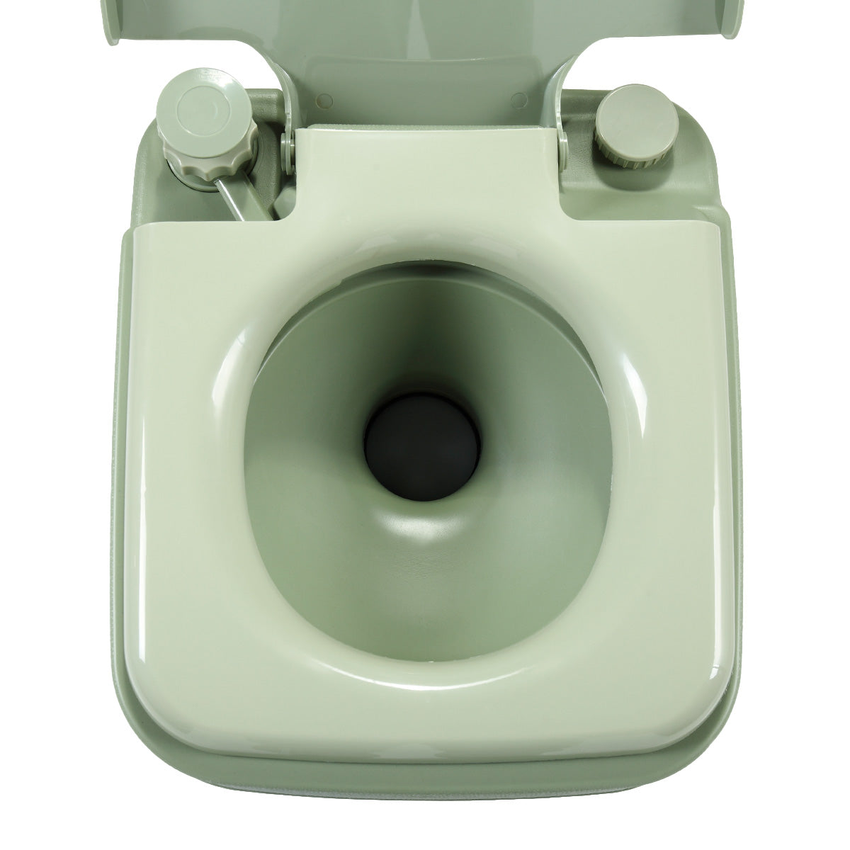 5 Gallon Portable Toilet, Flush Potty, Travel Camping Outdoor Green Hdpe