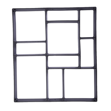 Reusable Concrete Path Maker Molds Square Black Polypropylene