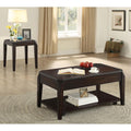 Walnut Square End Table Brown Brown Primary Living Space Transitional Poplar Square Coffee & End Tables Wood