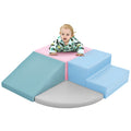 Soft Climb And Crawl Foam Playset, Safe Soft Foam Nugget Block For Infants, Preschools, Toddlers, Kids Crawling And Climbing Indoor Active Play Structure Colorful 1 To 2 Years Foam Indoor