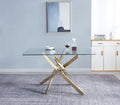 Modern Glass Table For Dining Room Kitchen, 0.39