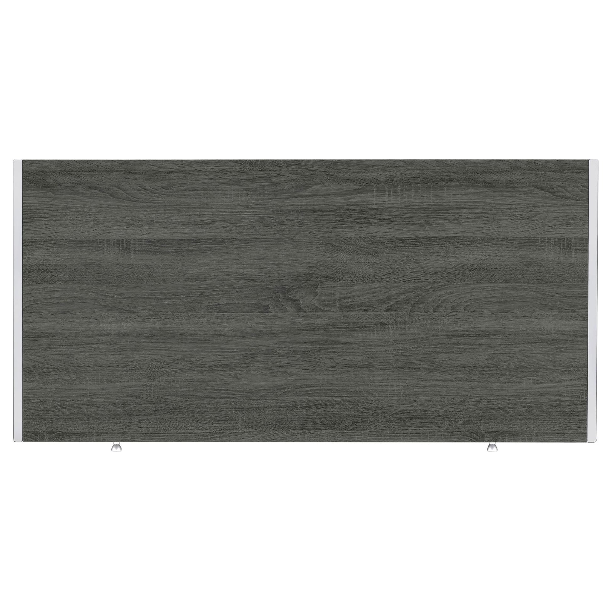 Weathered Grey 2 Drawer Writing Desk Grey Gray Writting Desk Office Contemporary,Modern Rectangular Drawers Desk Polished Wood Sled