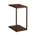 Cappuccino High Gloss And Bronze Rectangular Snack Table Brown Brown Primary Living Space Contemporary,Modern Rectangular Shelves Coffee & End Tables Wood