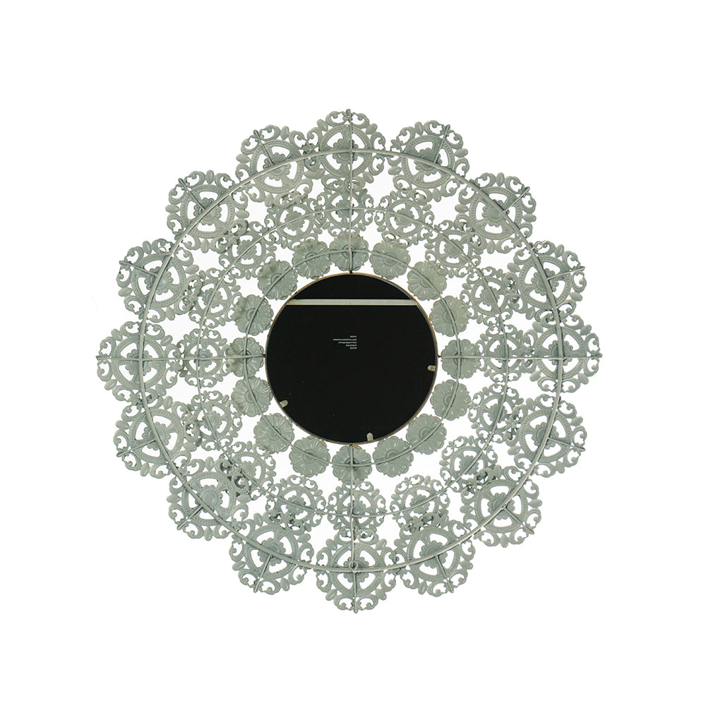 D38X3.5" Mcguire Medallion Mirror Multicolor Iron