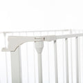 6 Panel Metal Baby Playpen Fireplace Safety Fence W Walk Through Door In 2 Directions, 5 In 1 Extra Wide Barrier Gate For Indoor Baby Pet Christmas Tree, White White Metal