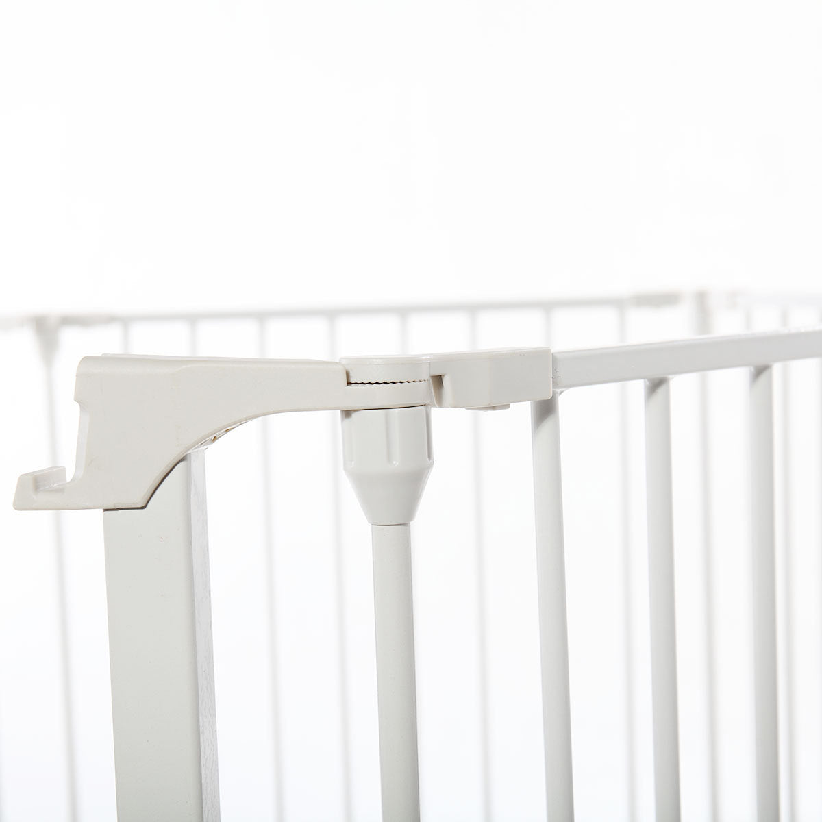 6 Panel Metal Baby Playpen Fireplace Safety Fence W Walk Through Door In 2 Directions, 5 In 1 Extra Wide Barrier Gate For Indoor Baby Pet Christmas Tree, White White Metal