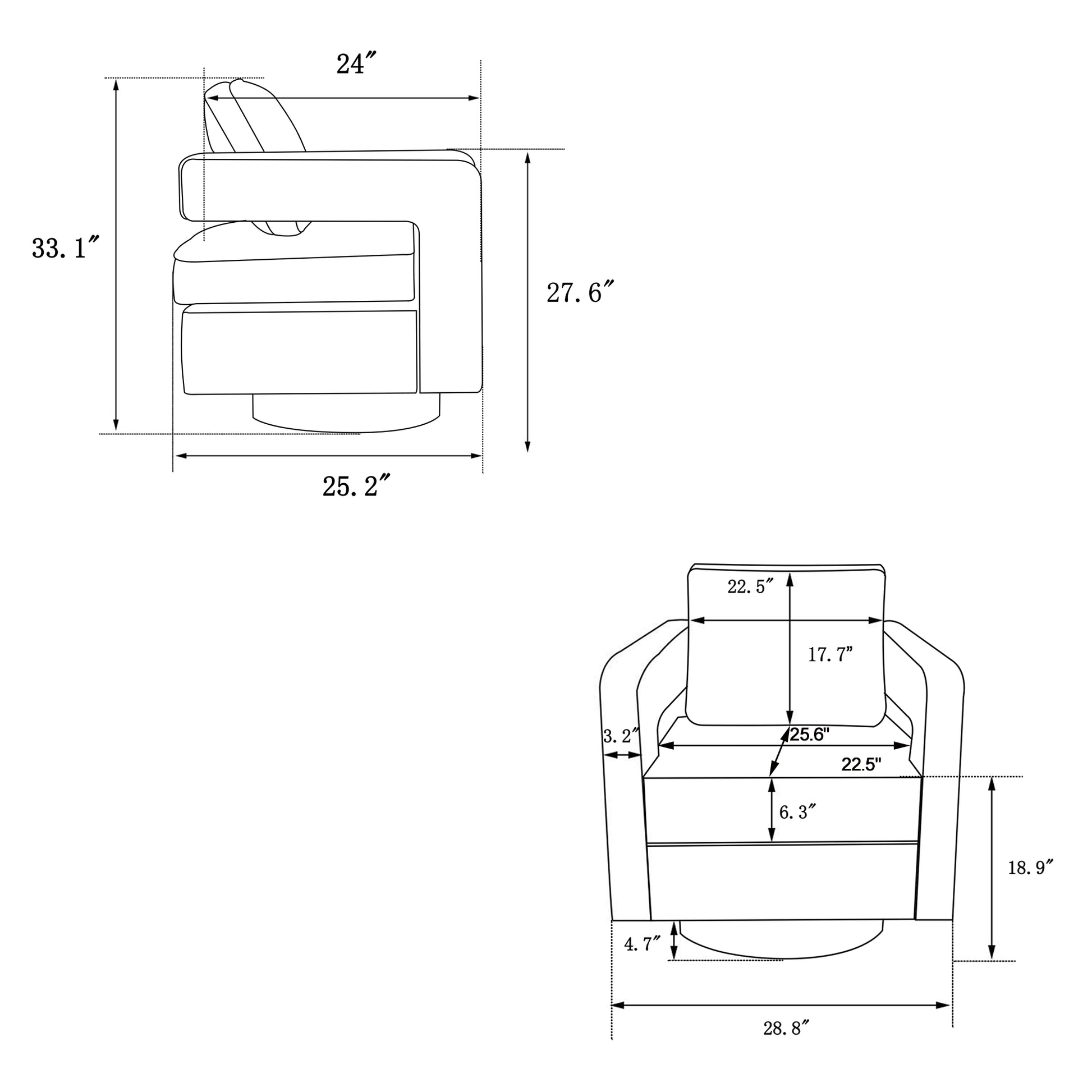 Swivel Barrel Chair For Living Room,360 Degree Swivel Club Modern Accent Single Sofa Chair, Small Leisure Arm Chair For Nursery, Hotel, Bedroom, Office Pink Primary Living Space Modern Linen
