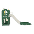 Kids Slide Playset Structure 9 In 1, Freestanding Space Set With Slide, Arch Tunnel, Ring Toss, Drawing Whiteboardl And Basketball Hoop For Toddlers, Kids Climbers Playground Yellow Hdpe Indoor & Outdoor Use