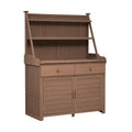 65Inch Garden Potting Bench Table, Fir Wood Workstation With Storage Shelf, Drawer And Cabinet, Brown Brown Water Resistant Frame Garden & Outdoor Rustic Wood