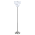 Chrome Metal Base Floor Lamp Silver Table&Floor Lamps Contemporary,Modern Led Living Room Metal