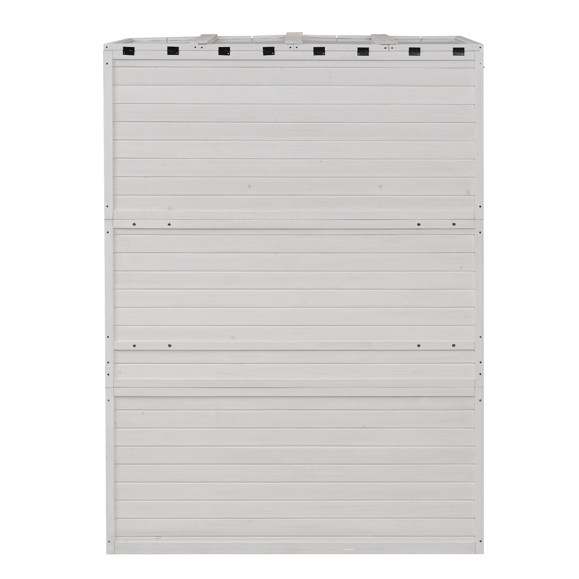 78 Inch Wooden Greenhouse Cold Frame With 4 Independent Skylights And 2 Folding Middle Shelves, Walk In Outdoor Greenhouse, White White Seats 2 Garden & Outdoor Casual Wood