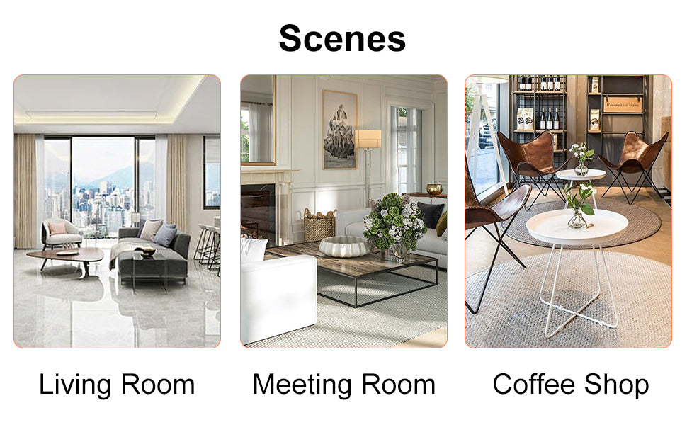 The White Coffee Table Has Patterns. Modern Rectangular Table, Suitable For Living Rooms And Apartments. 43.3"*21.6"*17.2" White Mdf