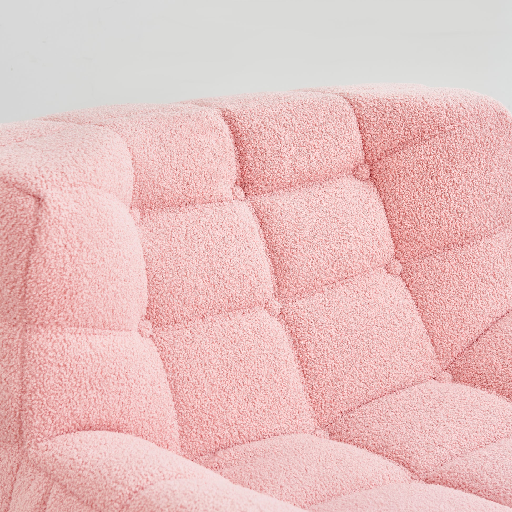 Bean Bag Chair Sofa, Sherpa Beanbag Chair Couch For Adults, Armless Tufted Bean Bag Lounge Soft Comfy Chair For Bedroom, Living Room Or Balcony Pink Pink Foam