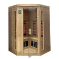 Hemlock Pentagonal Double Opening Glass Sauna Room Natural Wood Solid Wood