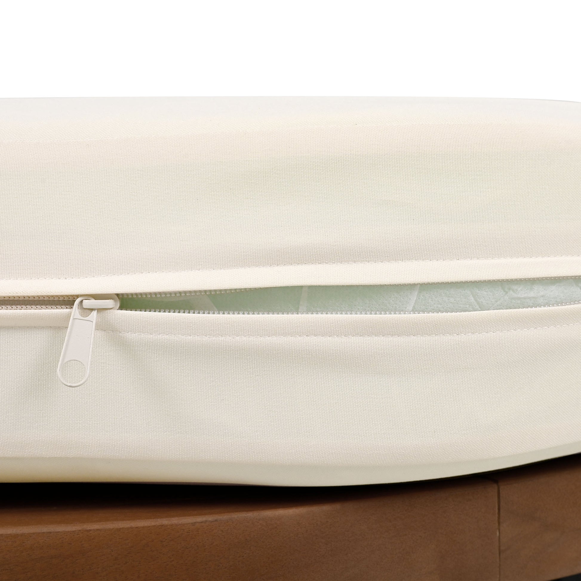 Luxury Modern 4 Piece Outdoor Iron Frame Conversation Set, Patio Chat Set With Acacia Wood Round Coffee Table For Backyard, Deck, Poolside, Indoor Use, Loveseat Arm Chairs, Beige Yes Sectional Beige Weather Resistant Frame Water Resistant Cushion Garden