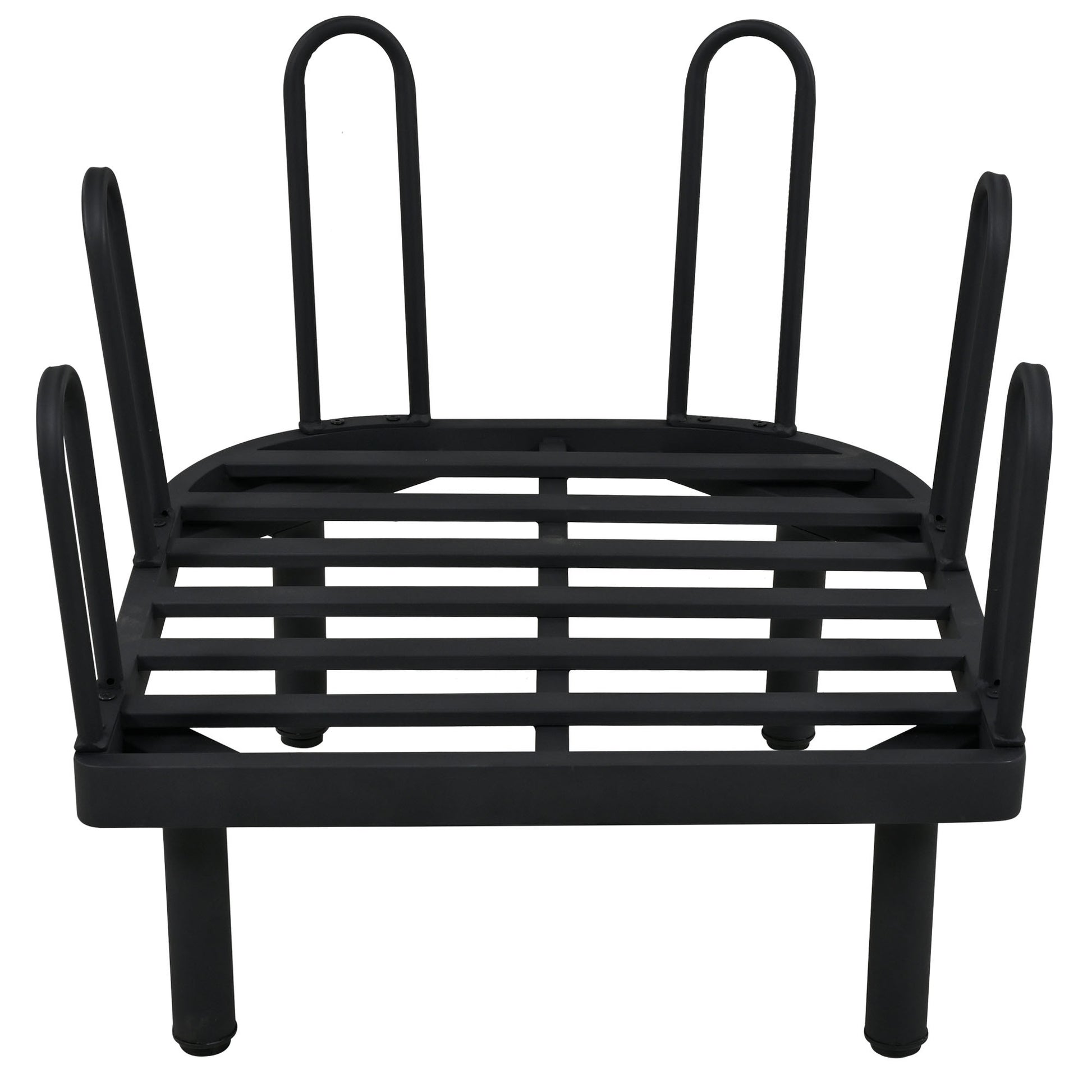 Luxury Modern 4 Piece Outdoor Iron Frame Conversation Set, Patio Chat Set With Acacia Wood Round Coffee Table For Backyard, Deck, Poolside, Indoor Use, Loveseat Arm Chairs, Beige Yes Sectional Beige Weather Resistant Frame Water Resistant Cushion Garden