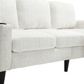 United Storage Sofa Living Room Sofa Cozy Sectional Sofa Beige Chenille 3 Seat