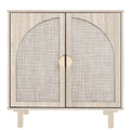 2 Door Cabinet, Suitable For Bedroom, Living Room, Study Natural Mdf
