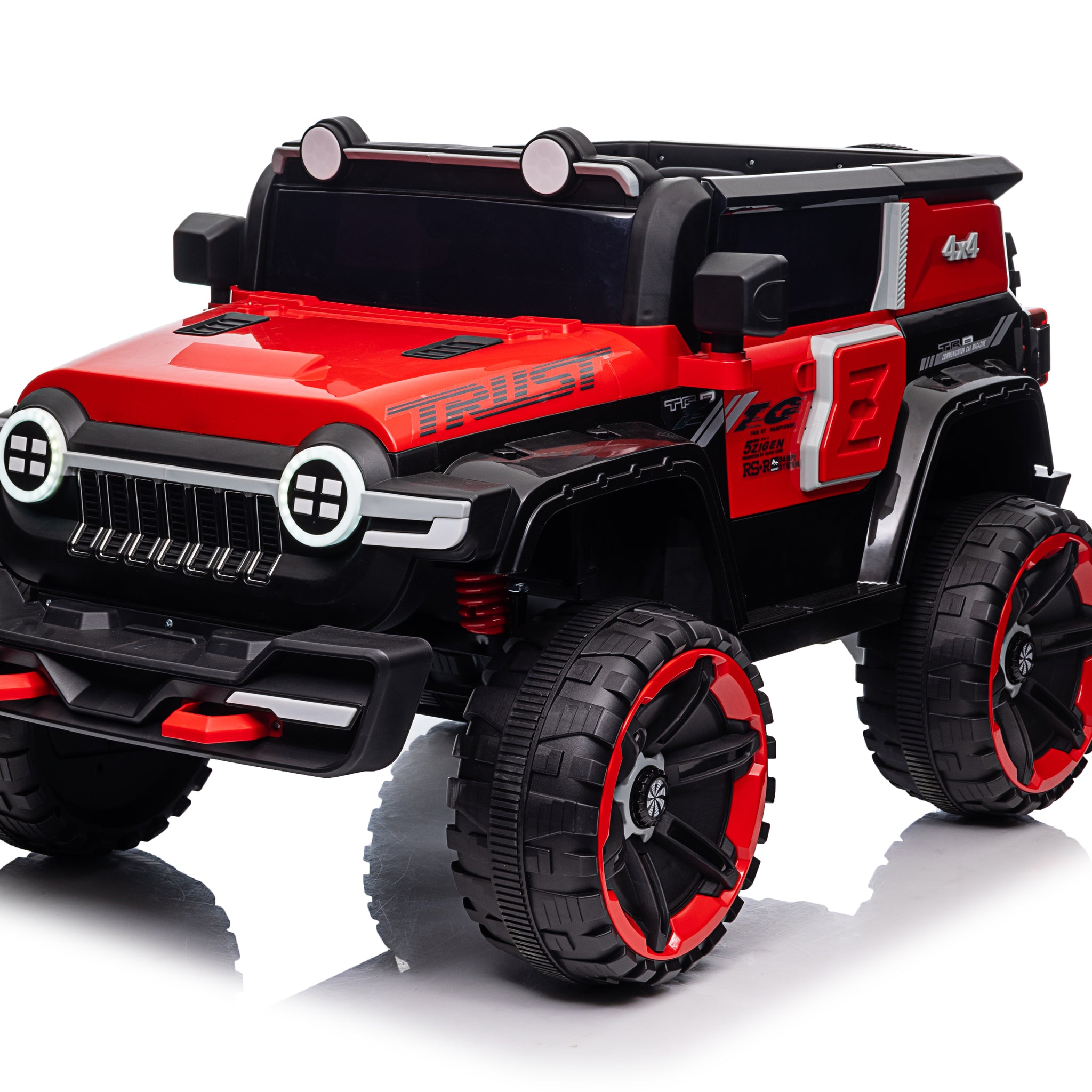 Kids Ride On Car,Tamco Kids Electric Car With Remote Control 12 V Children Car Motorized Vehicles For Girls Boys Gift, Music, Horn, Spring Suspension, Safety Lock, Led Light Red 50 99 Lbs 3 To 4 Years Plastic