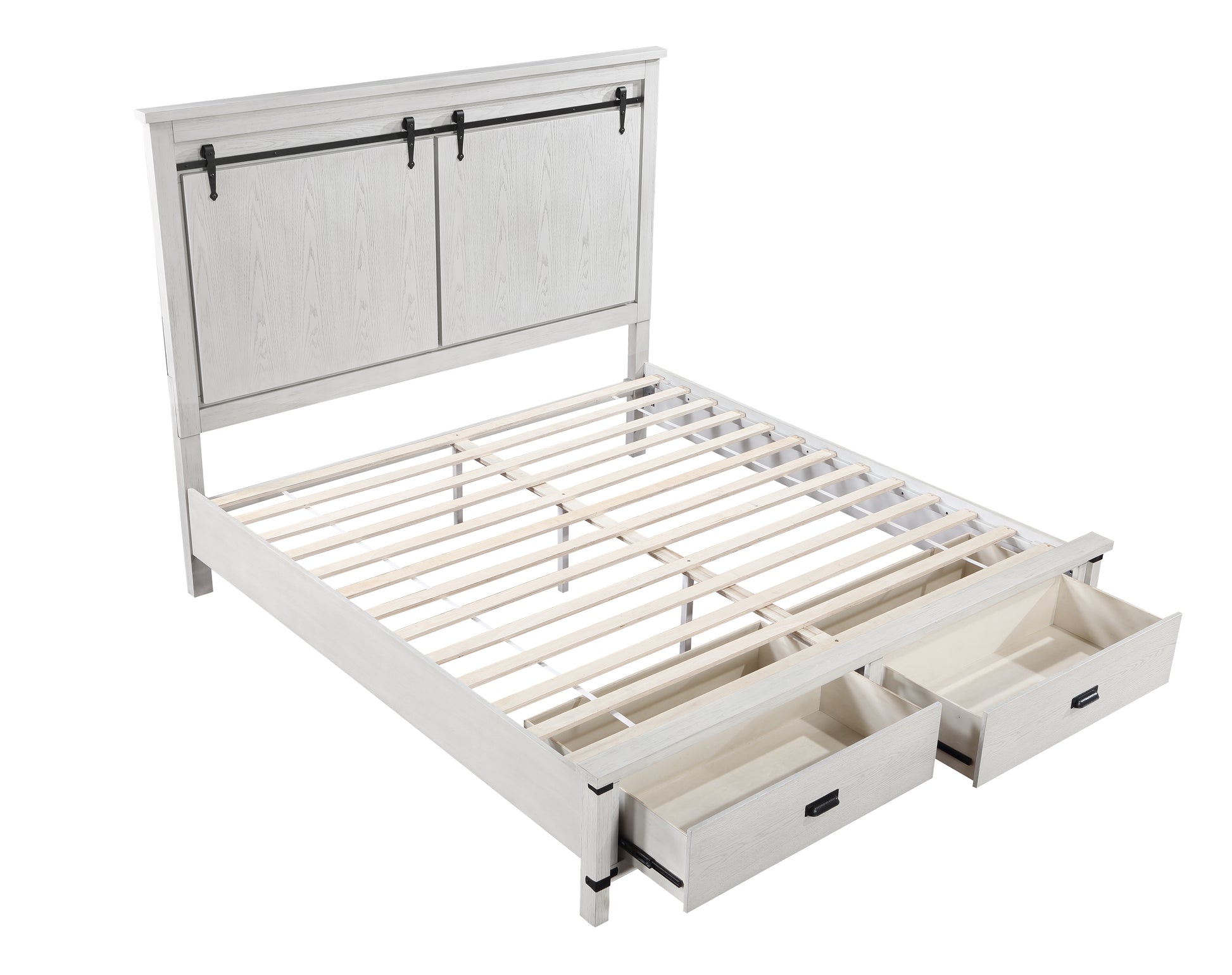 Loretta Modern Style 4 Pc Queen Bedroom Set Made With Wood In Antique White Queen Antique White Wood White 4 Piece Set Bedroom Bed Included,Dresser Included,Mirror Included,Nightstand Included Modern Solid Wood Mdf Wood