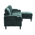 United Storage Sofa Living Room Sofa Cozy Sectional Sofa Emerald Polyester 3 Seat