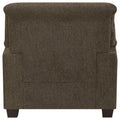 Brown Pillow Top Arm Chair Brown Primary Living Space Traditional Foam Upholstered
