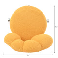 360 Swivel Height Adjustable,Swivel Chair,Teddy Fabric,Home Office Chair Yellow Teddy