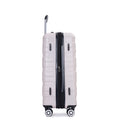 3 Piece Luggage Sets Pc Lightweight & Durable Expandable Suitcase With Two Hooks, Double Spinner Wheels, Tsa Lock, 21 25 29 Sand Sand Pc