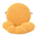 360 Swivel Height Adjustable,Swivel Chair,Teddy Fabric,Home Office Chair Yellow Teddy