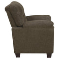 Brown Pillow Top Arm Chair Brown Primary Living Space Traditional Foam Upholstered