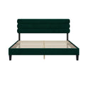 King Bed Frame With Headboard,Sturdy Platform Bed With Wooden Slats Support,No Box Spring,Mattress Foundation,Easy Assembly Green Green Wood