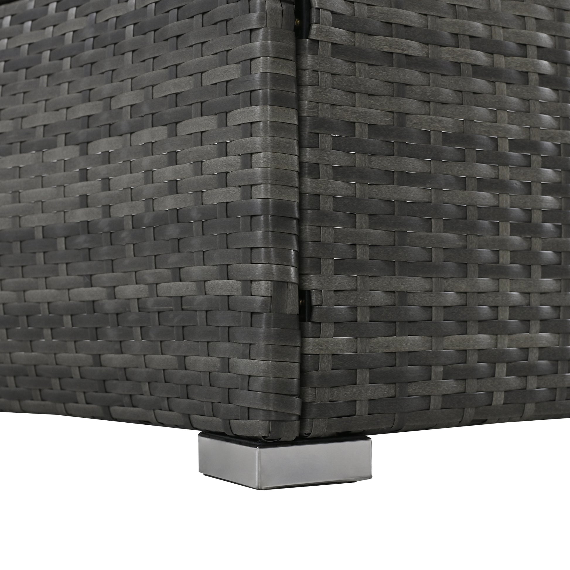 Outdoor Patio Furniture Luxury Circular Outdoor Sofa Set Rattan Wicker Sectional Sofa Lounge Set With Tempered Glass Coffee Table, 6 Pillows, Grey Yes Grey Water Resistant Frame Water Resistant Cushion Garden & Outdoor Sectional Seating Groups Foam