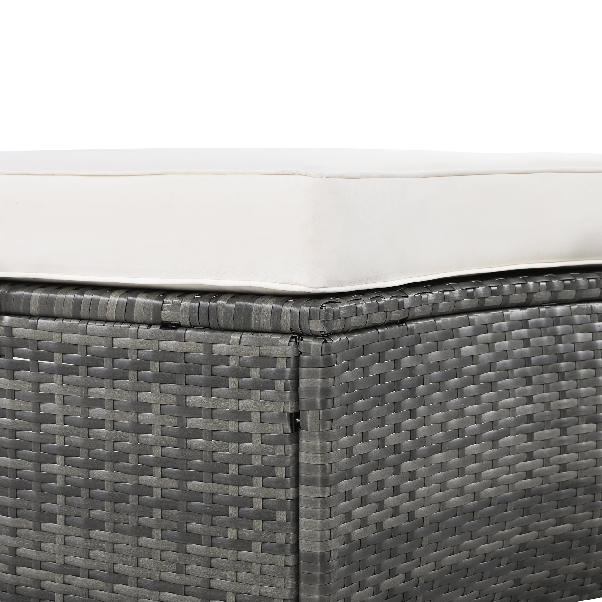 Outdoor Patio Furniture Luxury Circular Outdoor Sofa Set Rattan Wicker Sectional Sofa Lounge Set With Tempered Glass Coffee Table, 6 Pillows,Beige Yes Beige Water Resistant Frame Water Resistant Cushion Garden & Outdoor Sectional Seating Groups Foam